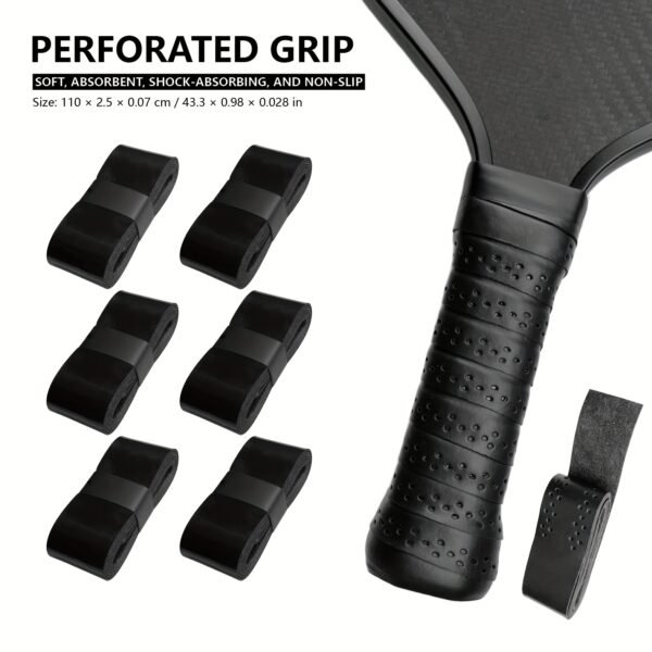 910125ca-2676-4189-8240-4438de056eff.jpg Pickleball Racket with Perforated Sweat-Absorbing Grip