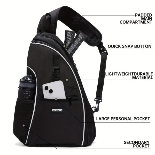 d3015b95-95fc-4f20-98bc-e93600e05b99.jpg Men' & Women' Pickleball Backpack with Large Capacity & Secure Pockets