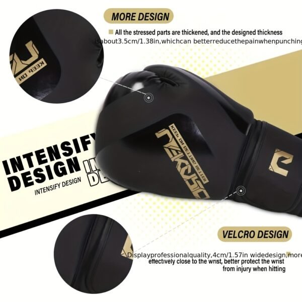 Professional Adult Boxing Training Gloves in Gray And Black