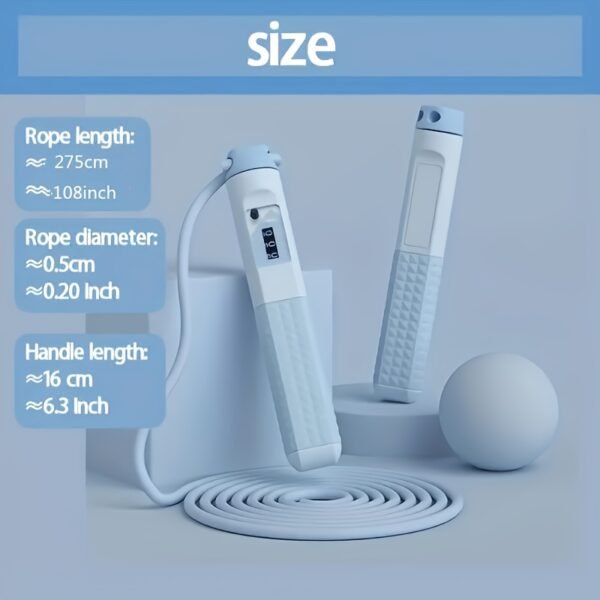 Two-in-one Adjustable Jump Rope with Weighted Cordless Design